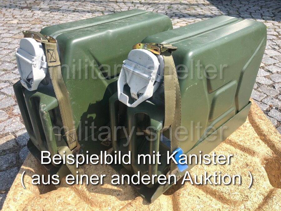 Einheitskanister kompl. Kanisterhalter 20 Liter mit Wasserkanister/ Bundeswehr