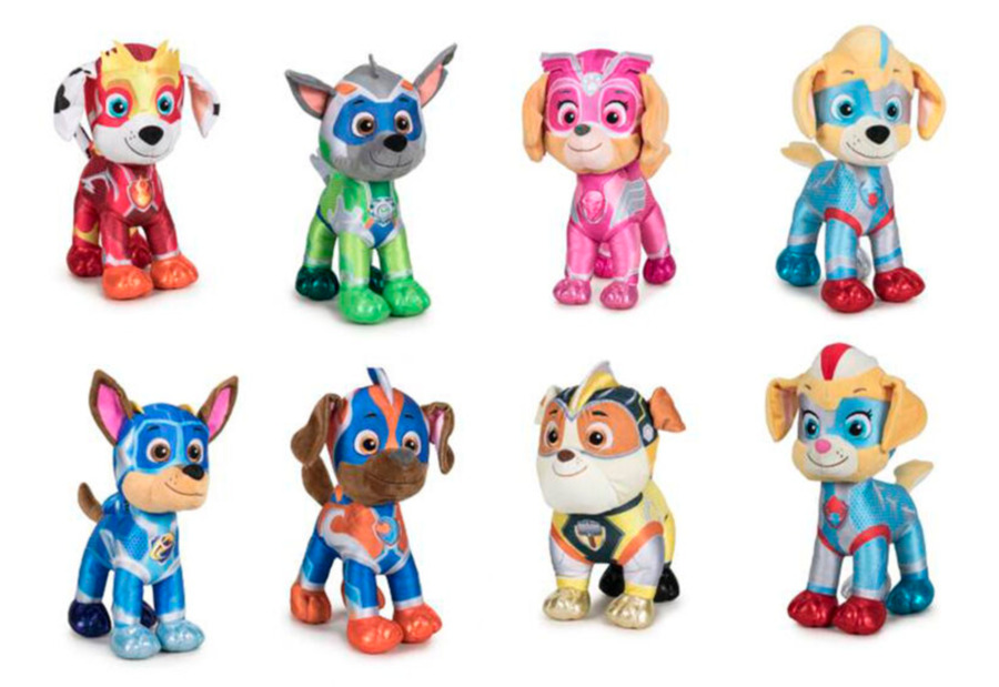 PAW Patrol Plüsch 21 cm Mighty Pups die SuperHunde Chase Rocky Zuma