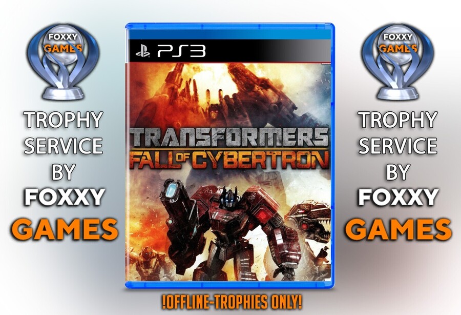 Transformers Fall of Cybertron PS3 Trophy Trophäen Platin Service